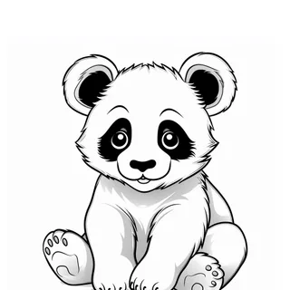 Ukážka kategórie omaľovánok pandy
