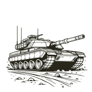 Ukážka kategórie omaľovánok tanky